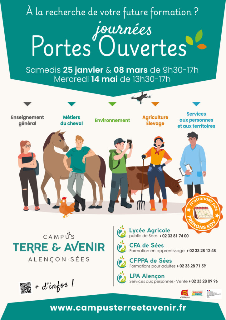 Affiche Journées Portes Ouvertes Campus Terre & Avenir